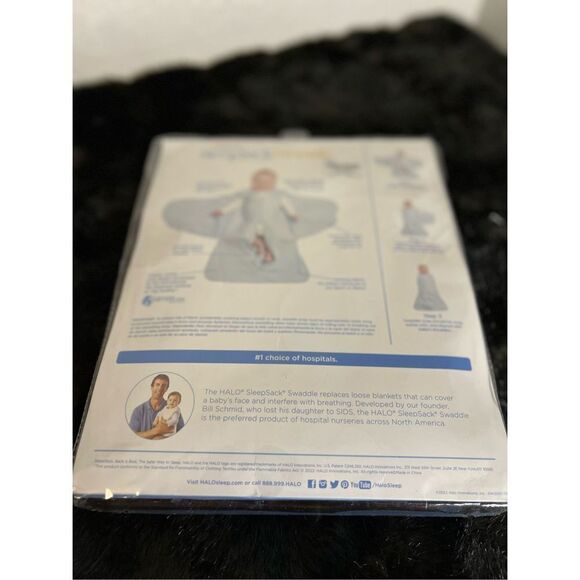 Halo Sleep Sack Swaddle Wearable Micro Fleece Blanket Cream Size Newborn NB(NEW) - Picture 2 of 4